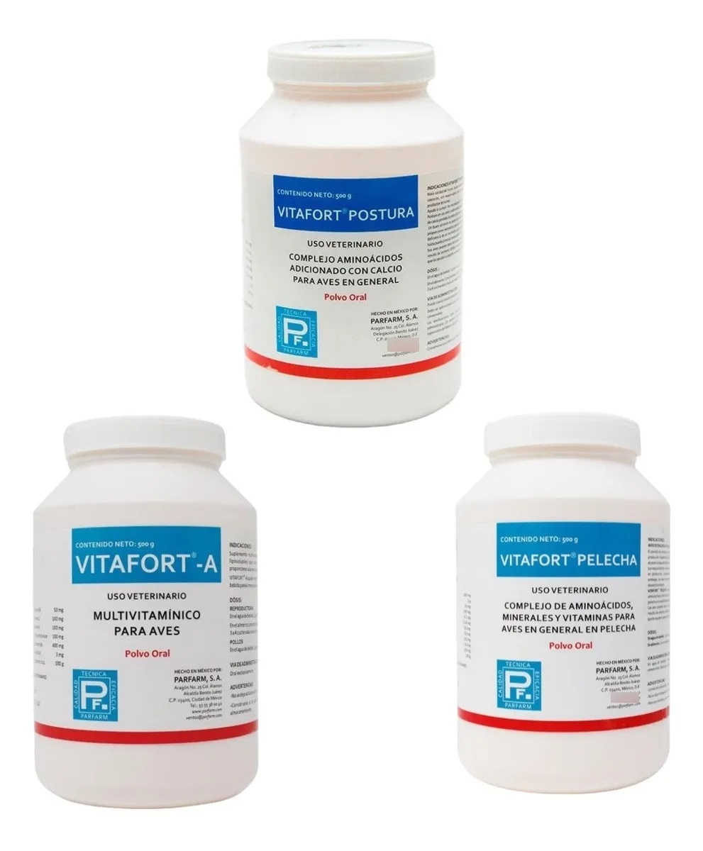 Vitafort Postura, Vitafort Pelecha, Vitafort A DE 500 GRAMOS 