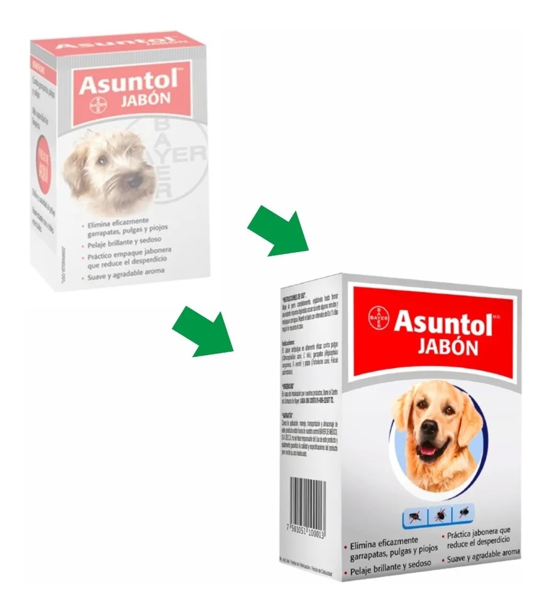 Asuntol Jabon Bayer 100gr Pulgas Garrapatas Piojos