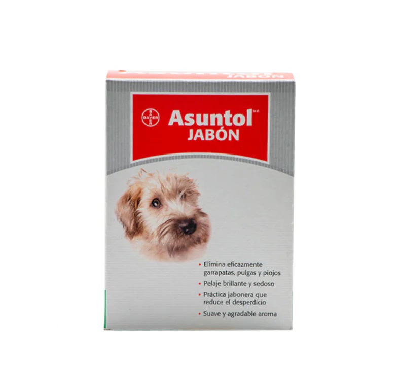 Asuntol Jabon Bayer 100gr Pulgas Garrapatas Piojos