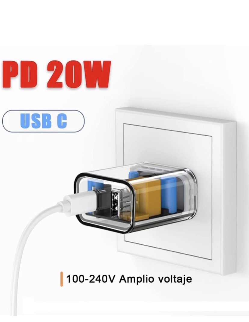Combo Cargador Turbo Tipo C 20w Con Cable C A C