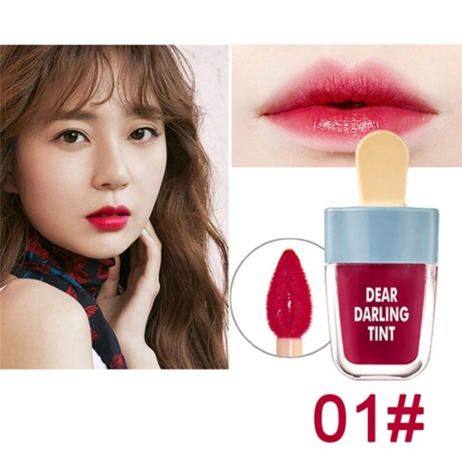 Lip gloss Lipstick labial Tinta para labios / Dear dalring forma de paleta