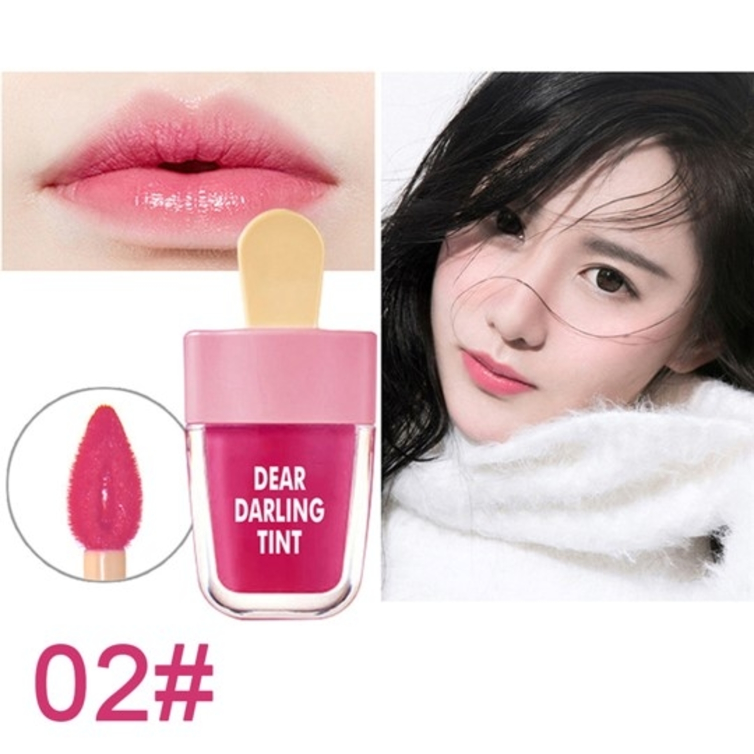 Lip gloss Lipstick labial Tinta para labios / Dear dalring forma de paleta