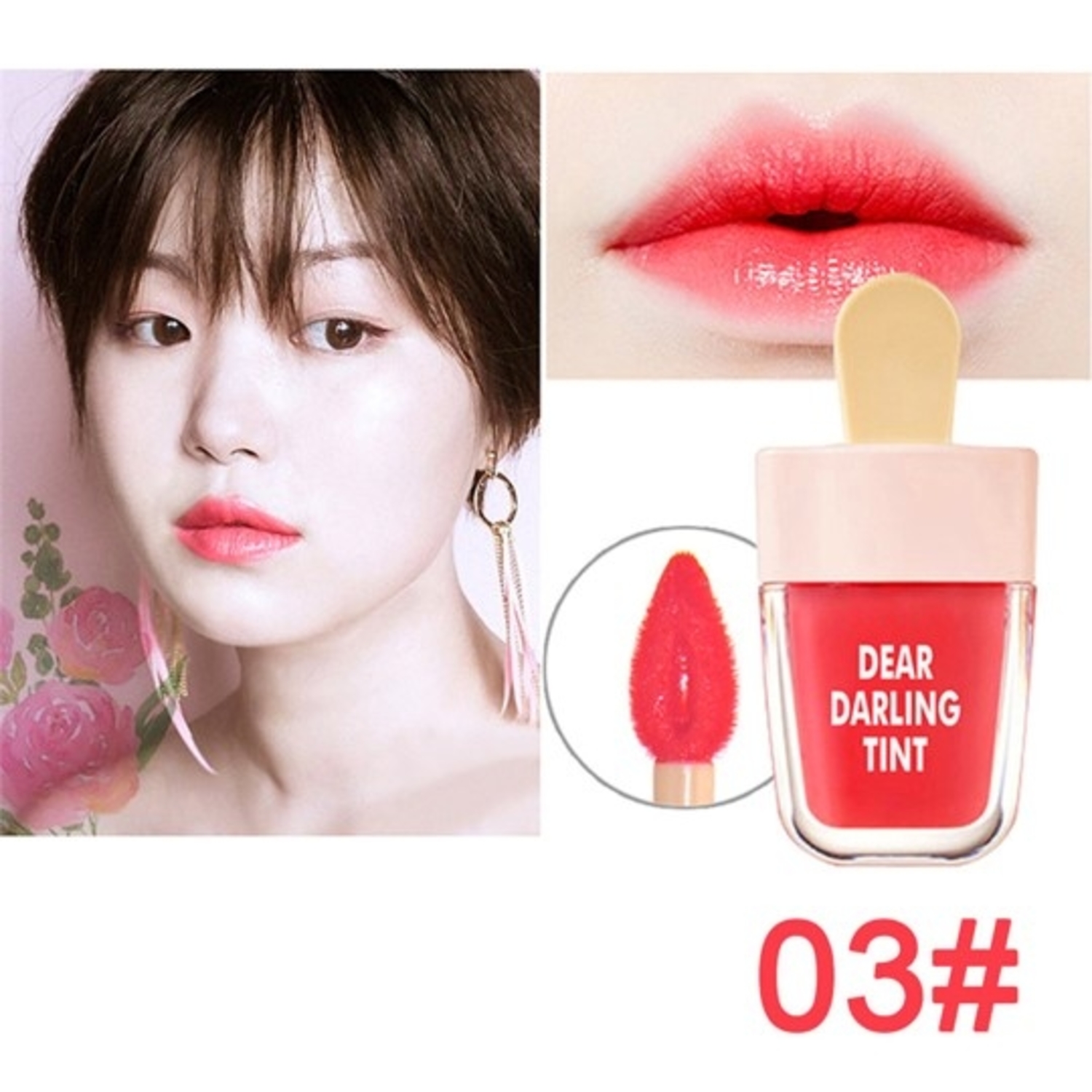 Lip gloss Lipstick labial Tinta para labios / Dear dalring forma de paleta