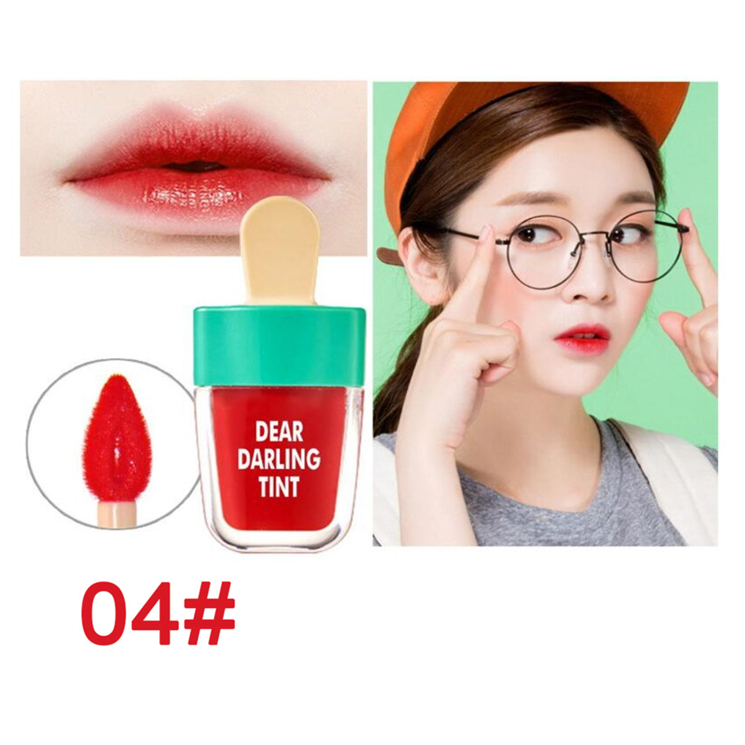 Lip gloss Lipstick labial Tinta para labios / Dear dalring forma de paleta