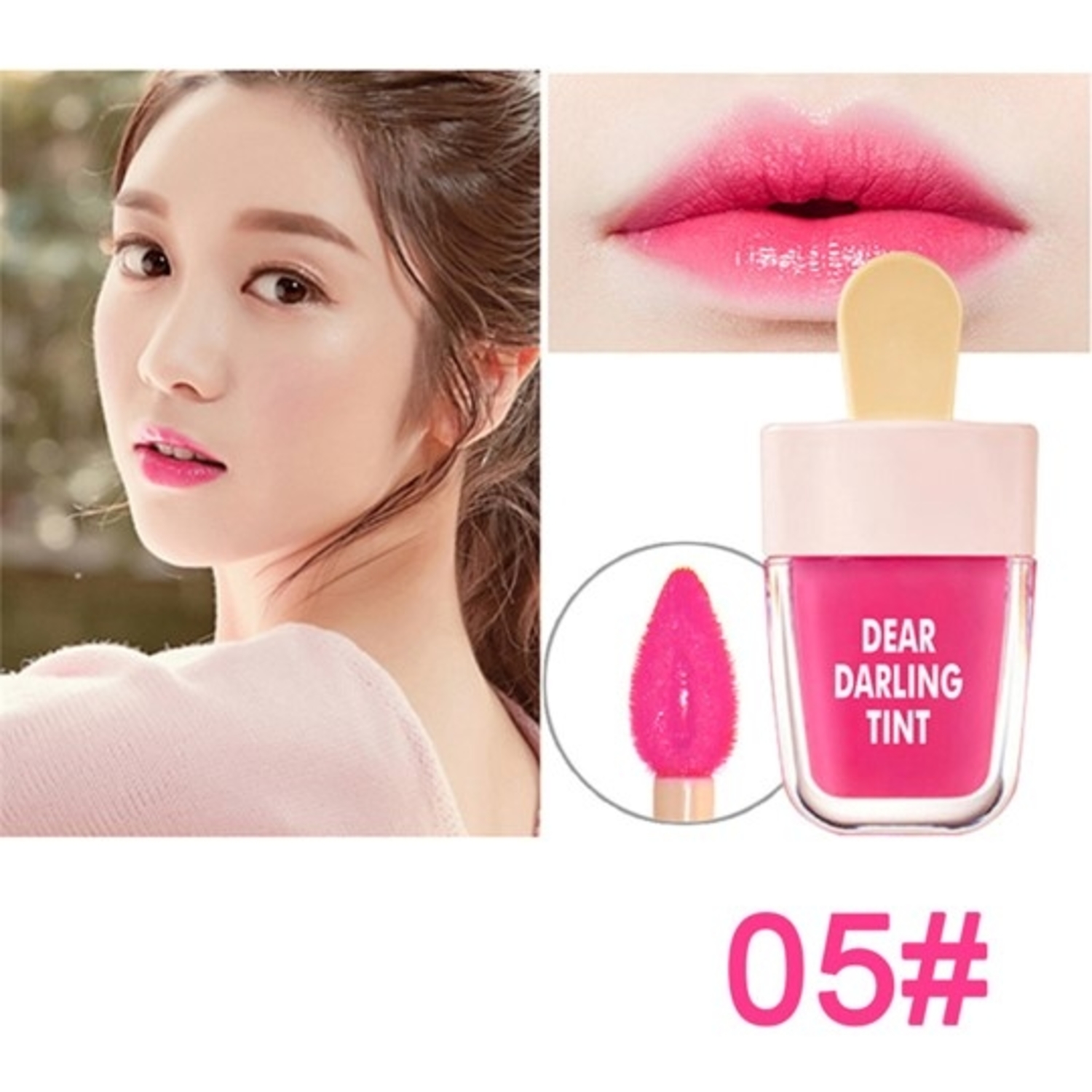 Lip gloss Lipstick labial Tinta para labios / Dear dalring forma de paleta