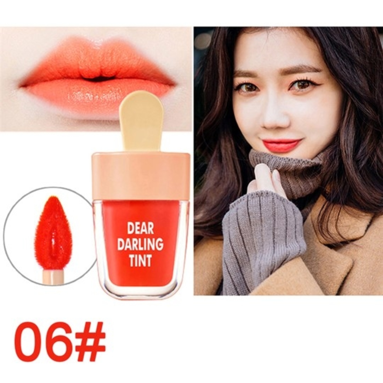 Lip gloss Lipstick labial Tinta para labios / Dear dalring forma de paleta