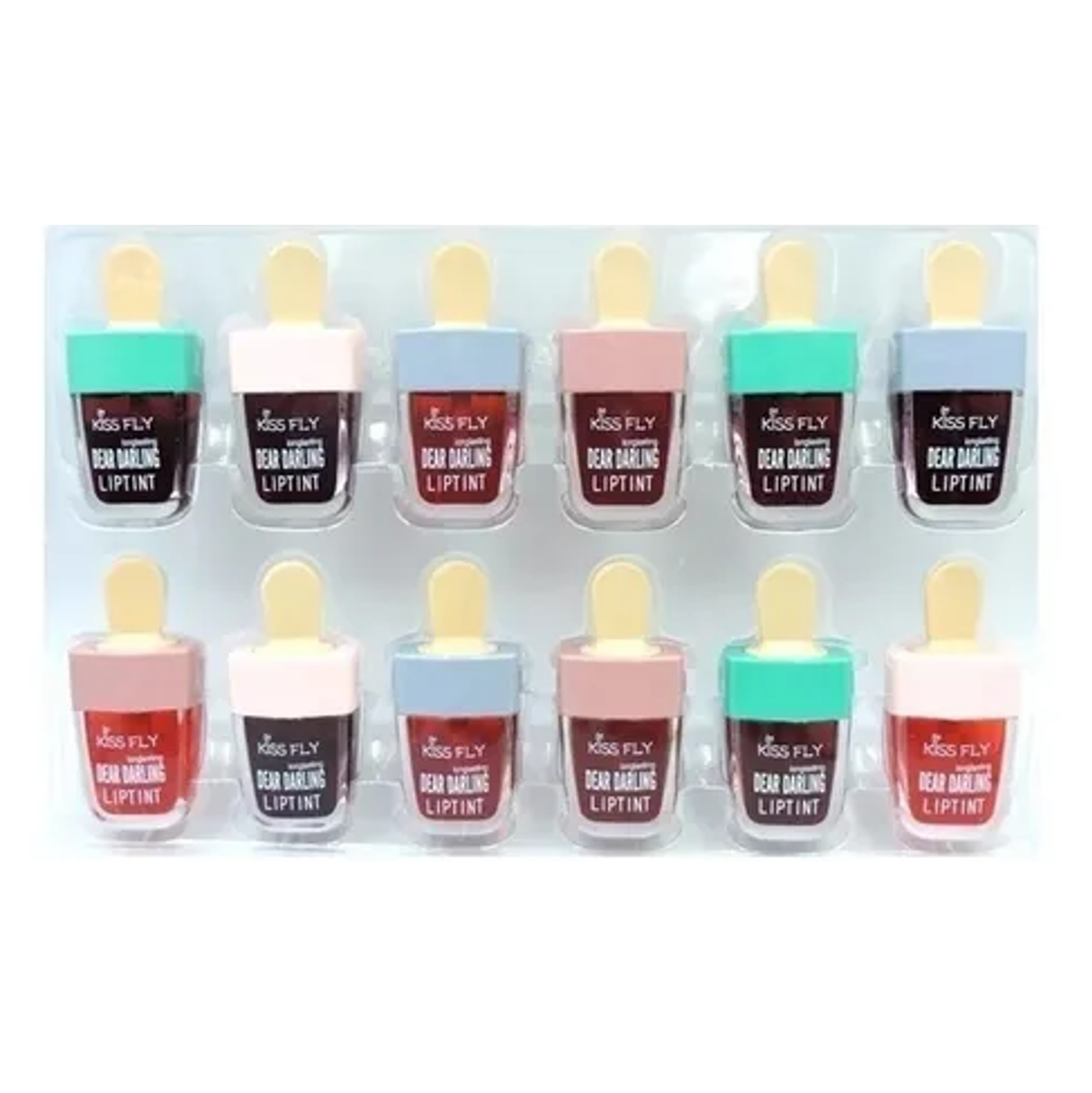 Lip gloss Lipstick labial Tinta para labios / Dear dalring forma de paleta