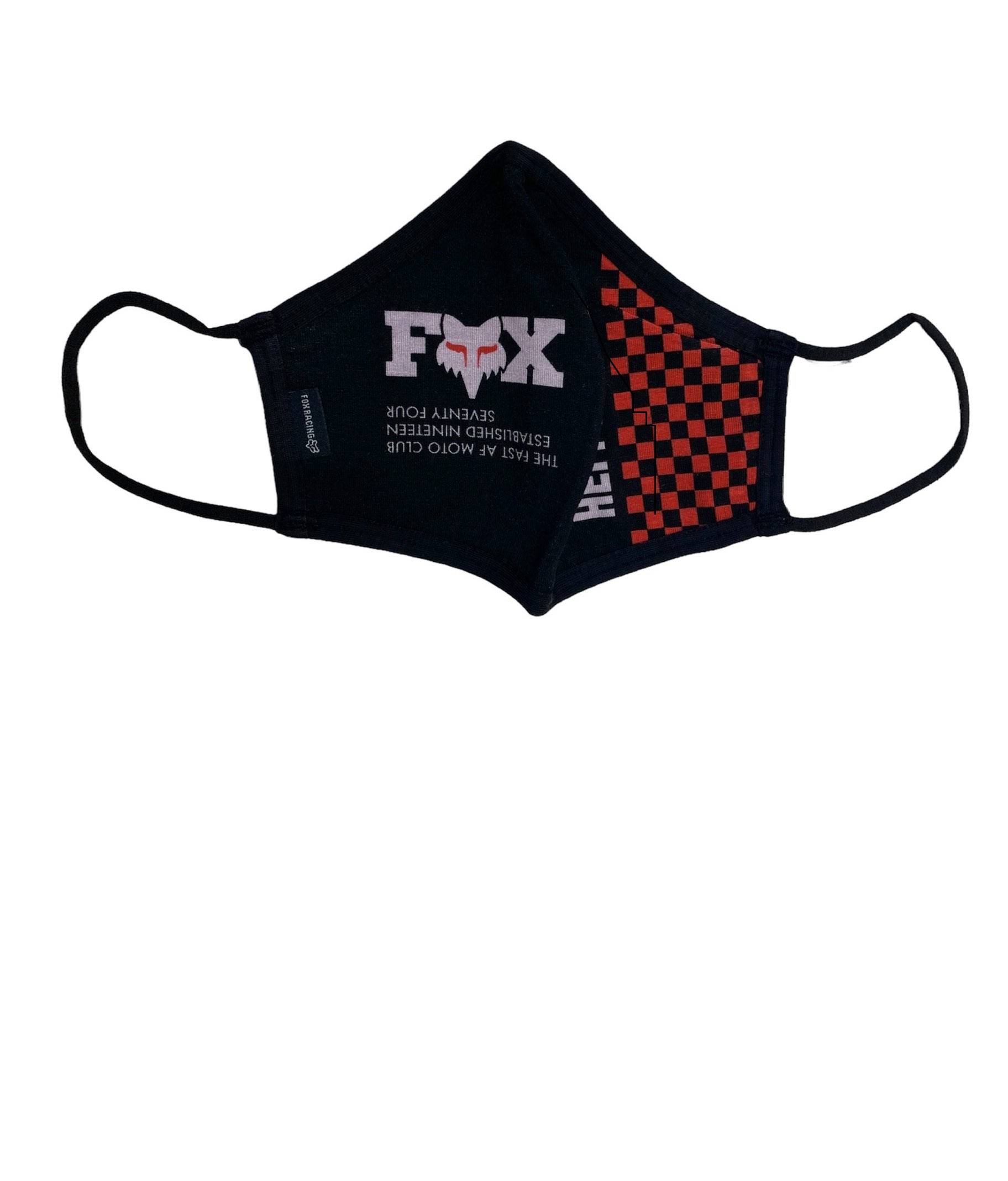 Mascarilla Fox Premium Negro/Rojo