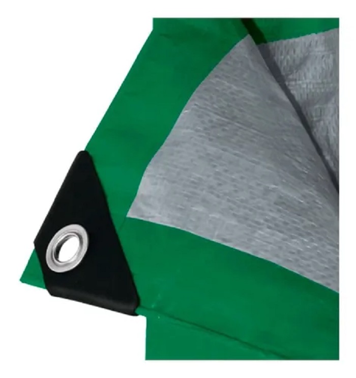 Lona Verde De Polietileno 5m X 6m Reforzada Impermeable