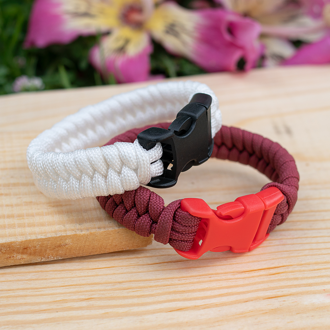 Pulsera para Hombre Tejida en  Paracord Modelo  Cola de Pez,REGALO EXTRA UN 2 X 1