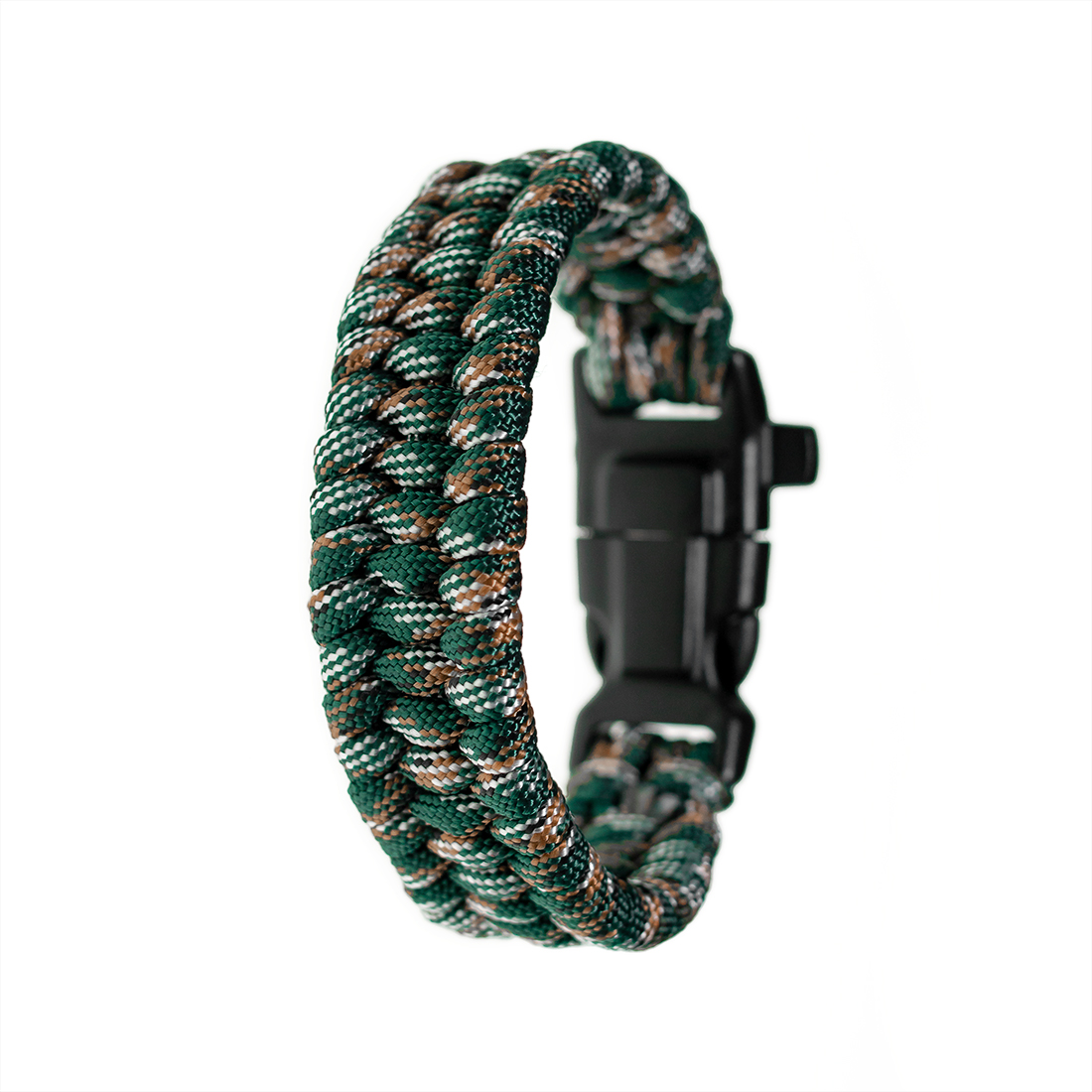 Pulsera  Para Caballero Supervivencia Tejida a mano  en Paracord Nudo de Escalera Broche de Brújula, REGALO EXTRA UN 2 X 1