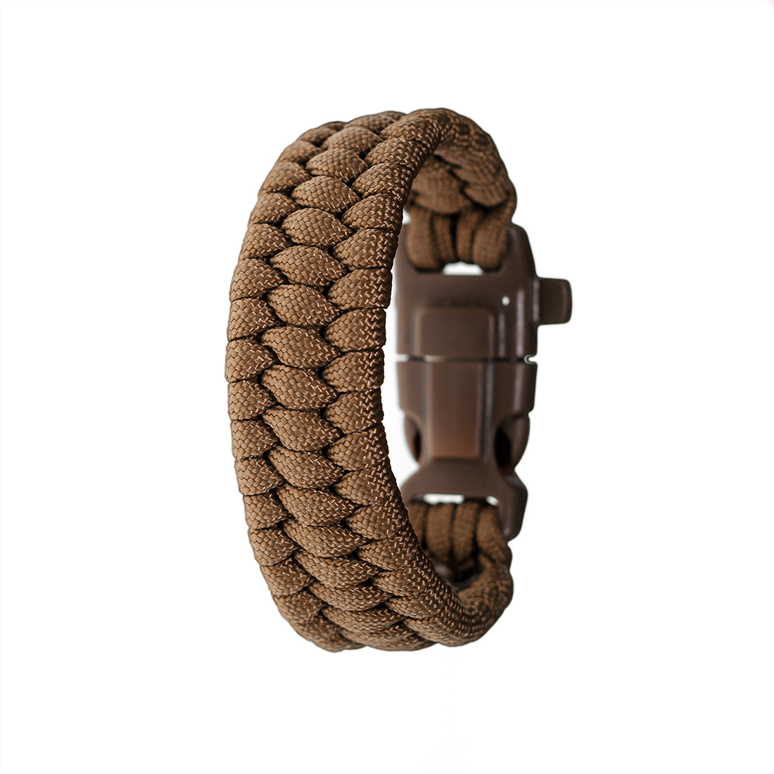 Pulsera  Para Caballero Supervivencia Tejida a mano  en Paracord Nudo de Escalera Broche de Brújula, REGALO EXTRA UN 2 X 1