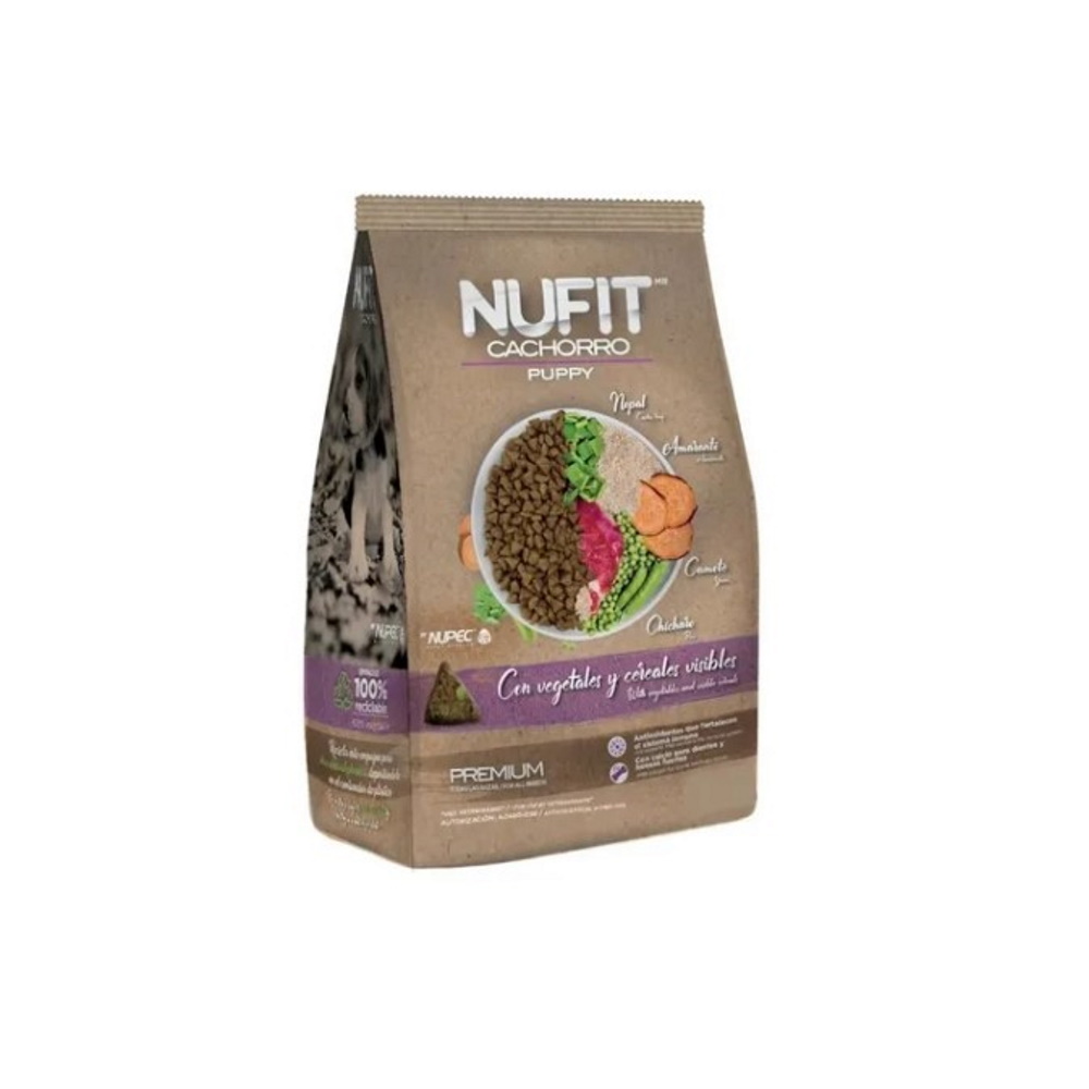 Croqueta Alimento Perro Cachorro Premium Nufit By Nupec 20kg