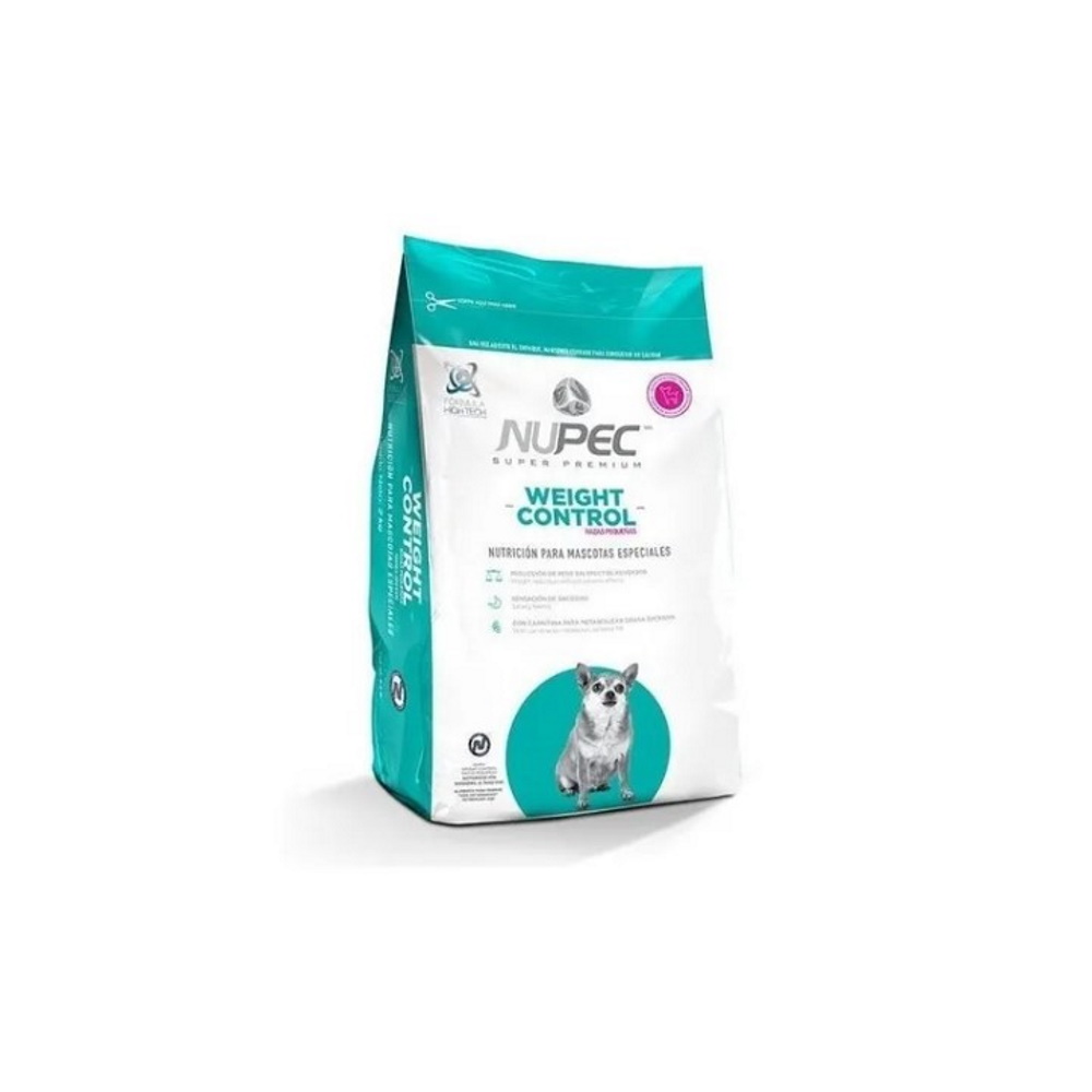 Nupec 2kg Alimento Perro Croqueta Control Peso Raza Chica