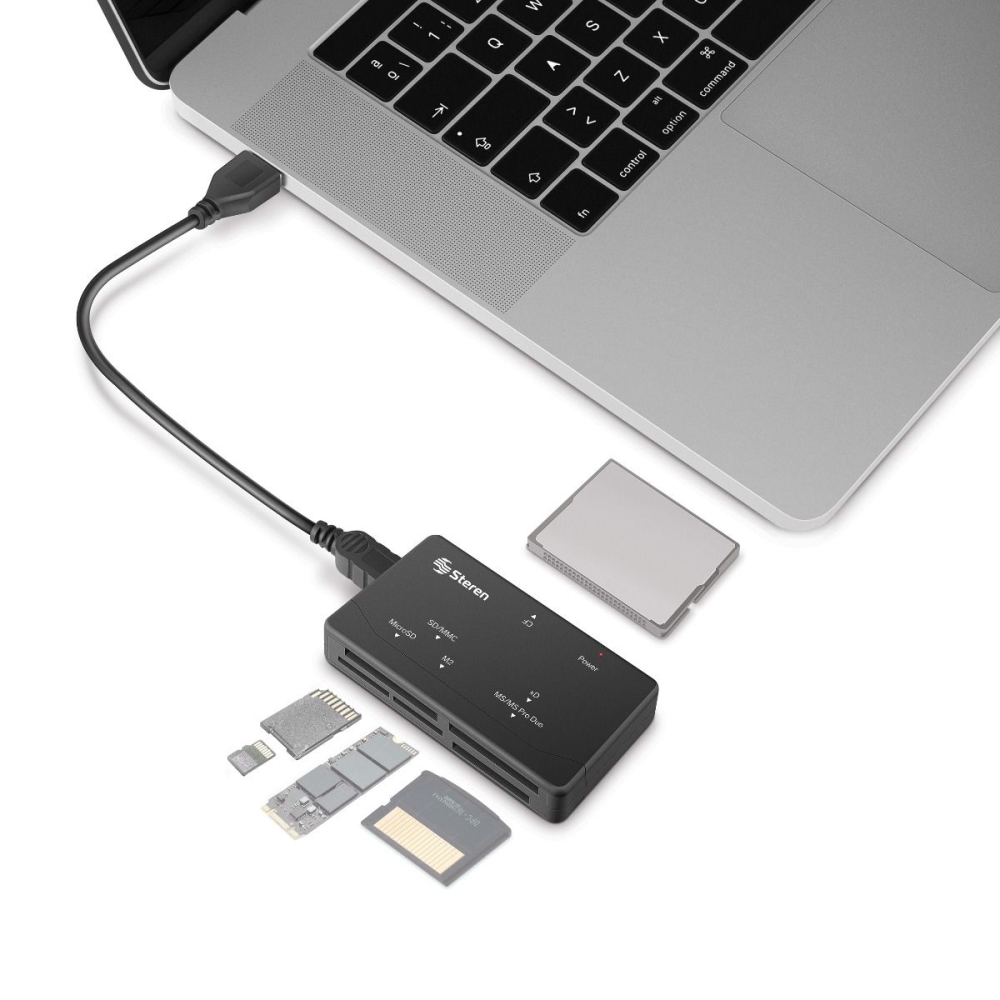 Lector Escritor Usb P/ 8 Diferentes Tipos Memoria Steren