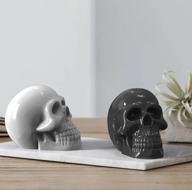 Molde Silicón Calavera Cráneo 3d Velas Resina Chocolate