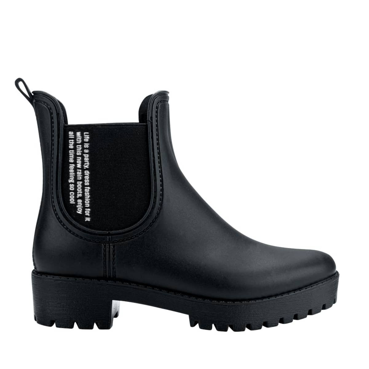 Botas de lluvia para mujer marca PBPS, color negro, mod. 1037336