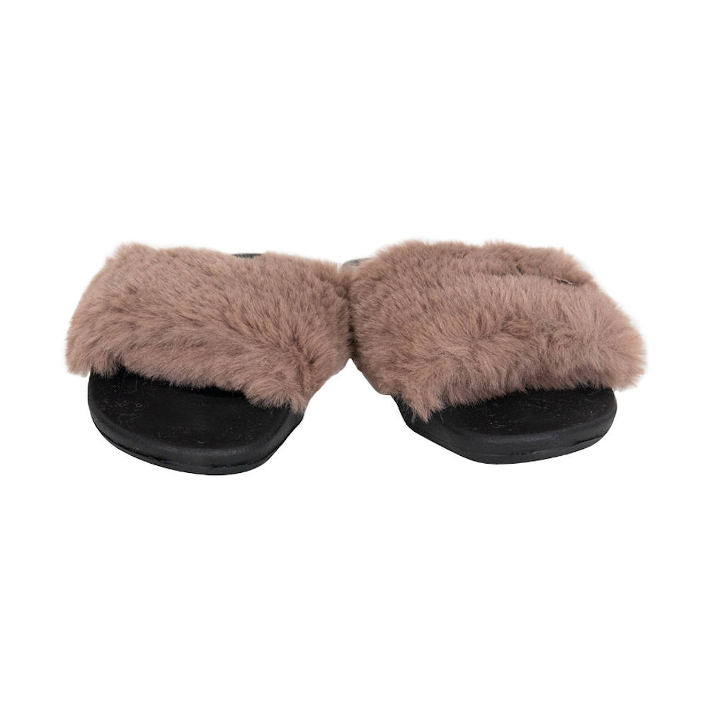 Pantuflas de peluche, cómodas y resistentes para dama