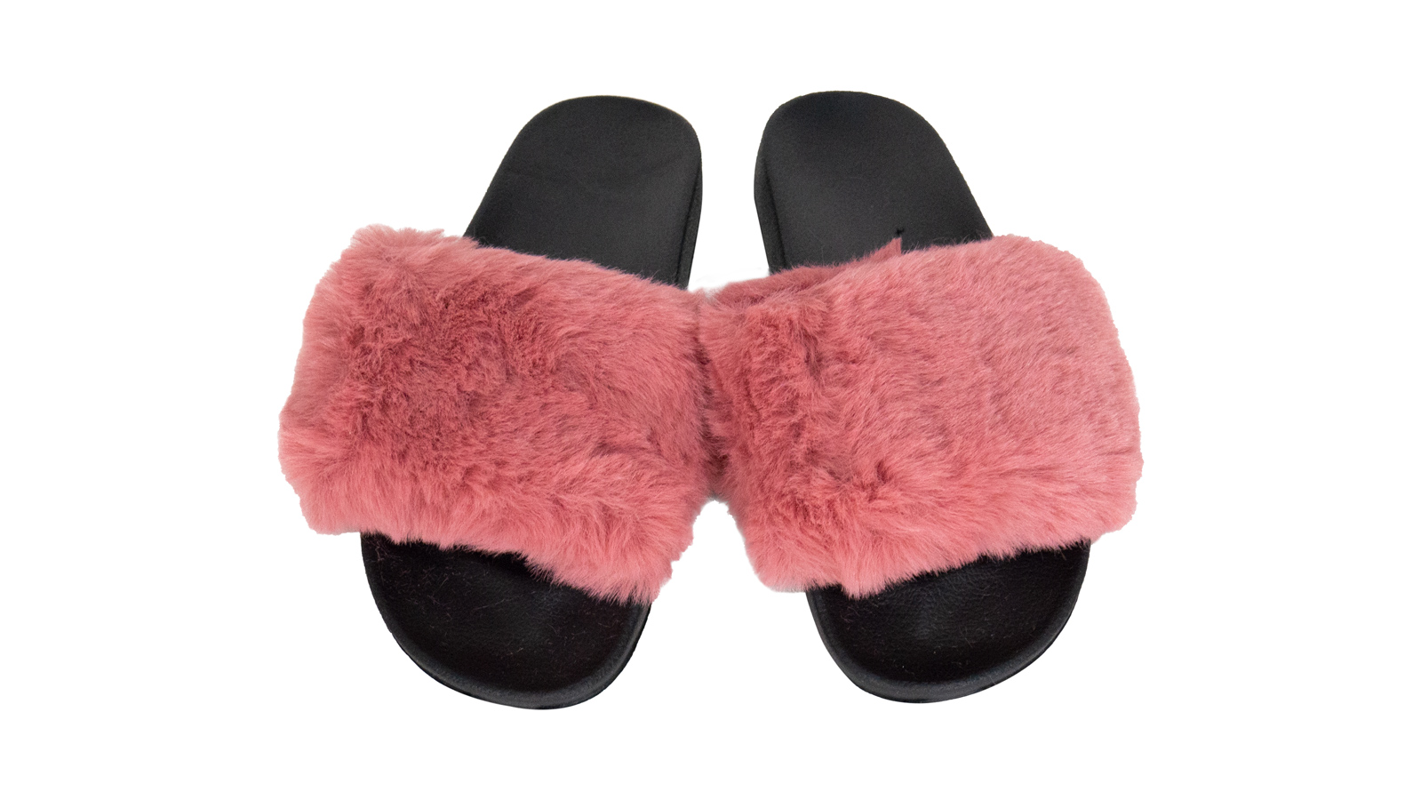 Pantuflas de peluche, cómodas y resistentes para dama