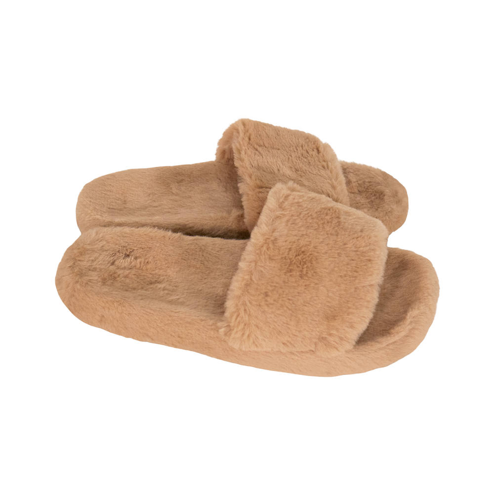 Pantuflas suaves, de peluche afelpado para dama