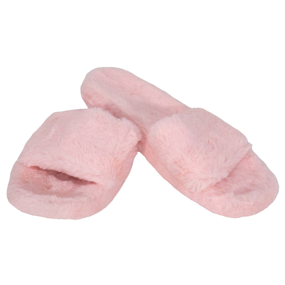 Pantuflas suaves, de peluche afelpado para dama