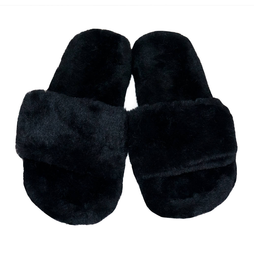 Pantuflas suaves, de peluche afelpado para dama