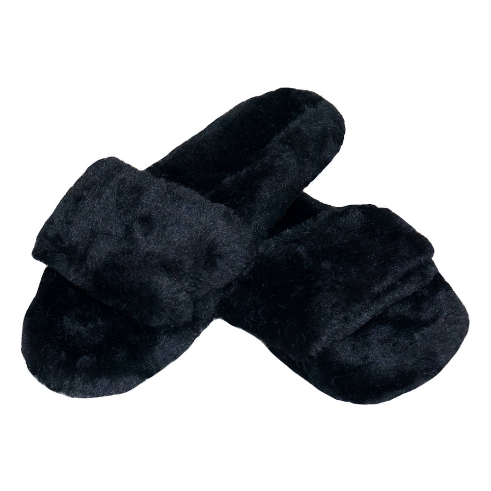 Pantuflas suaves, de peluche afelpado para dama