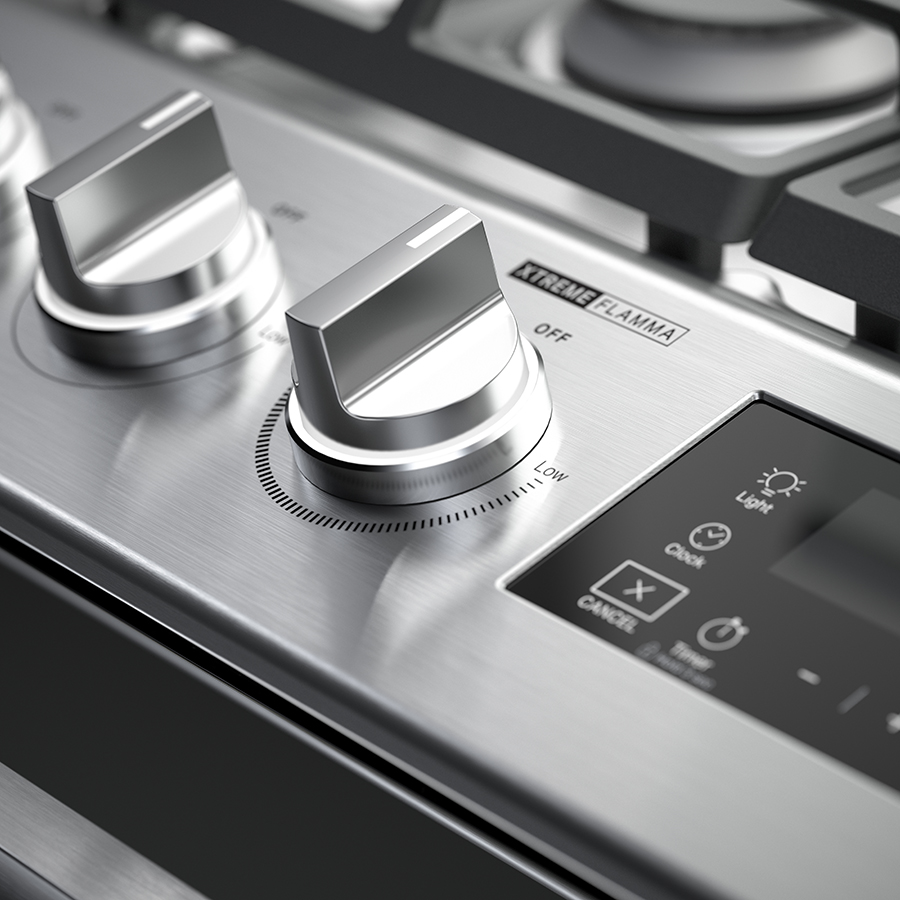 Estufa Whirlpool al Piso 30" Full Side Door WFR9000S