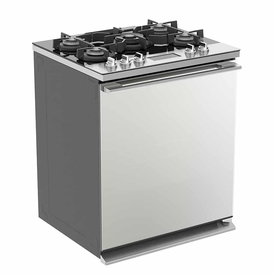 Estufa Whirlpool al Piso 30  Gas Full Side Door Acero Inoxidable WFR9100S