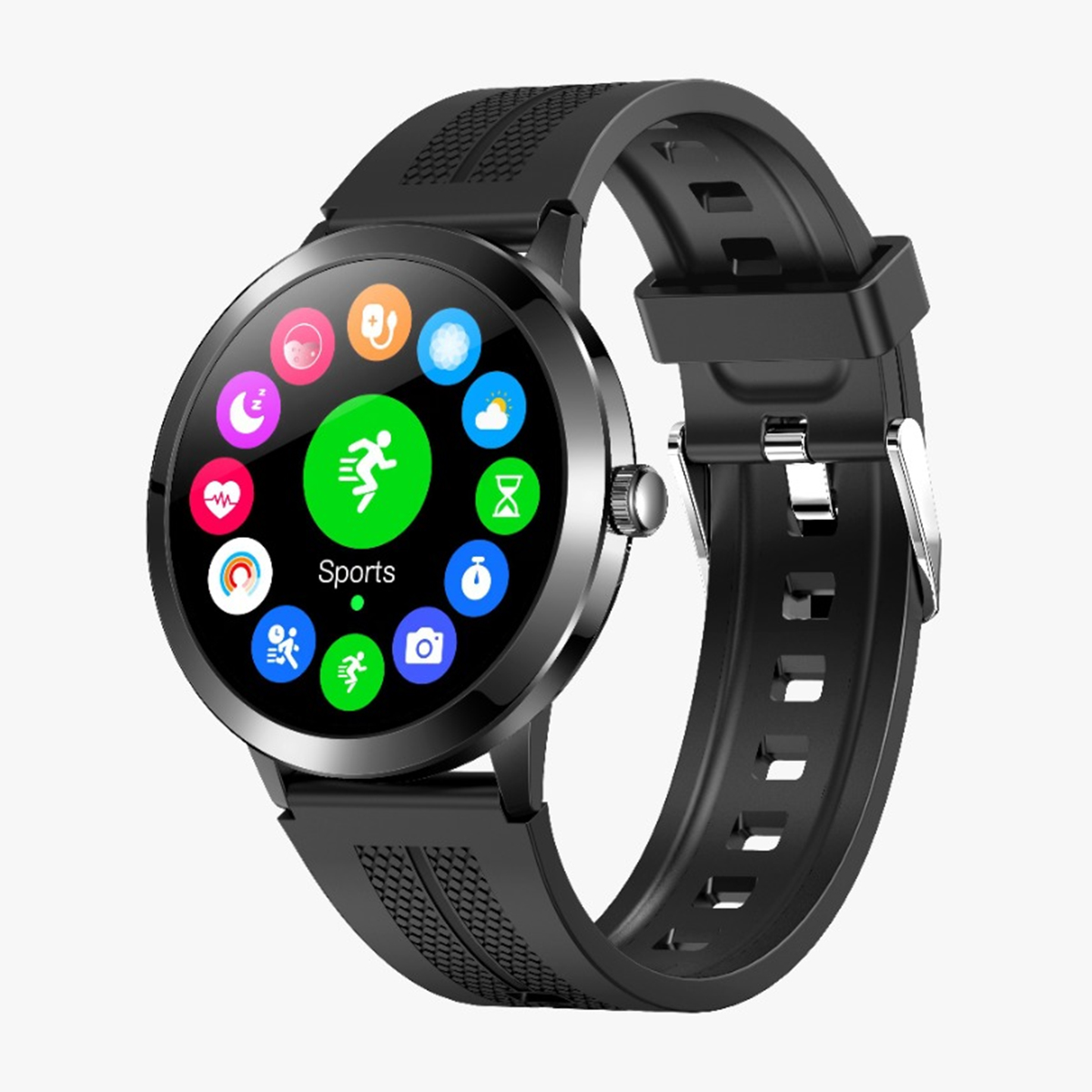 Reloj Inteligente Smart watch T6 Redondo Notificaciones de Redes Sociales FRALUGIO.