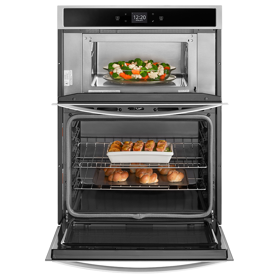 Horno Whirlpool Eléctrico Combo 30" WOC54EC0HS Gris acero	