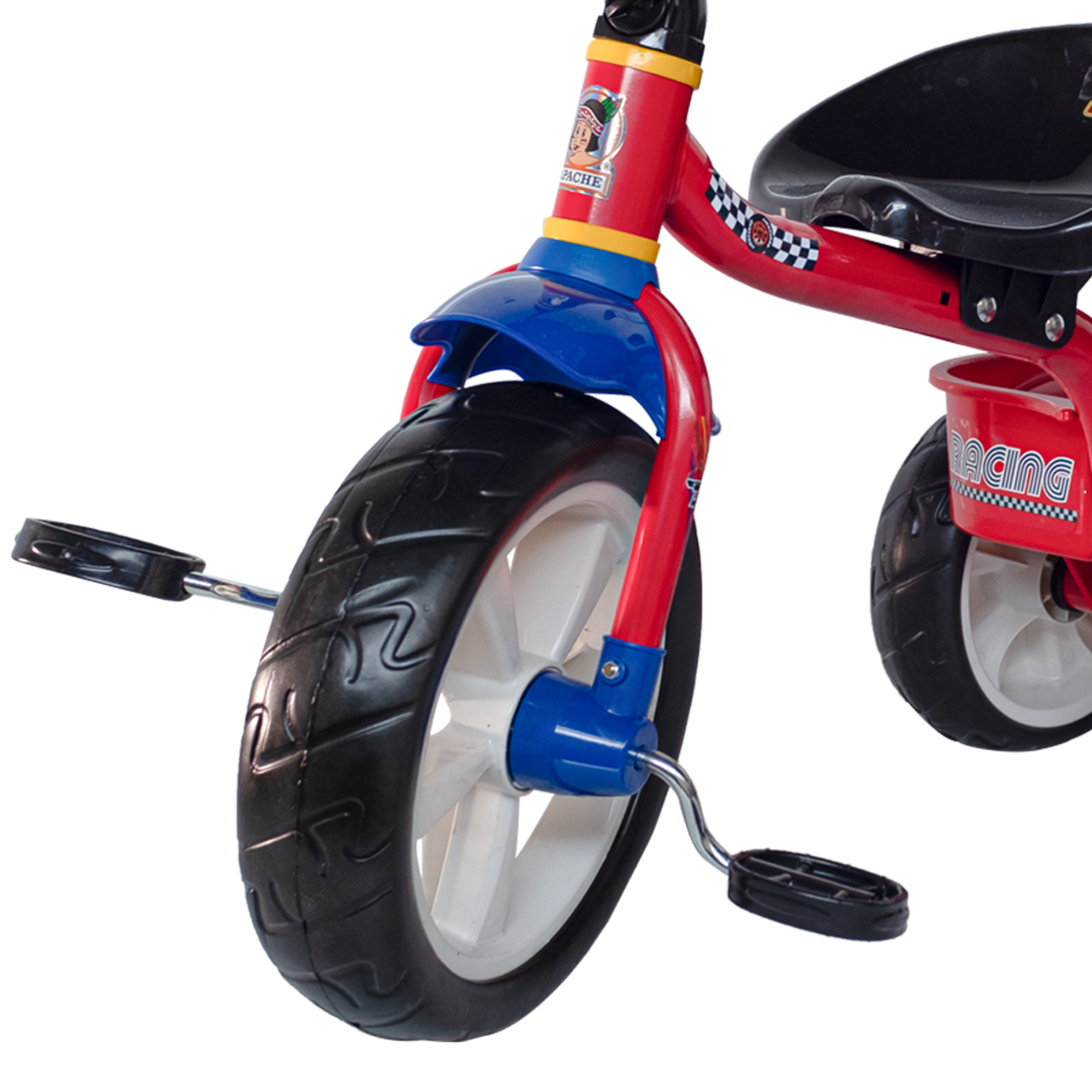 Triciclo Apache Cars Cajuela Barra Empuje y Bolsa