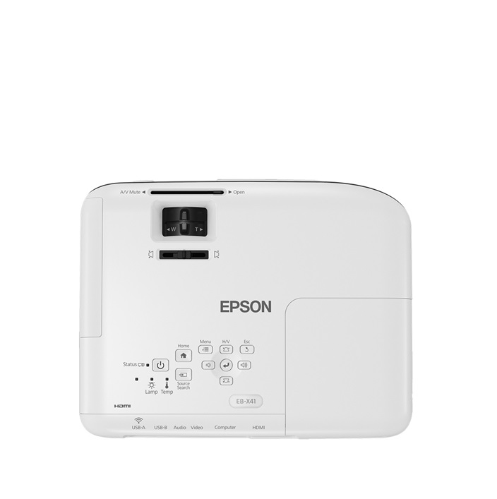 Proyector Epson PowerLite X41+- XGA (1024x768)- 3600 Lúmenes- D-Sub- HDMI- USB- USB-B- Equipo Clase B, Reacondicionado.