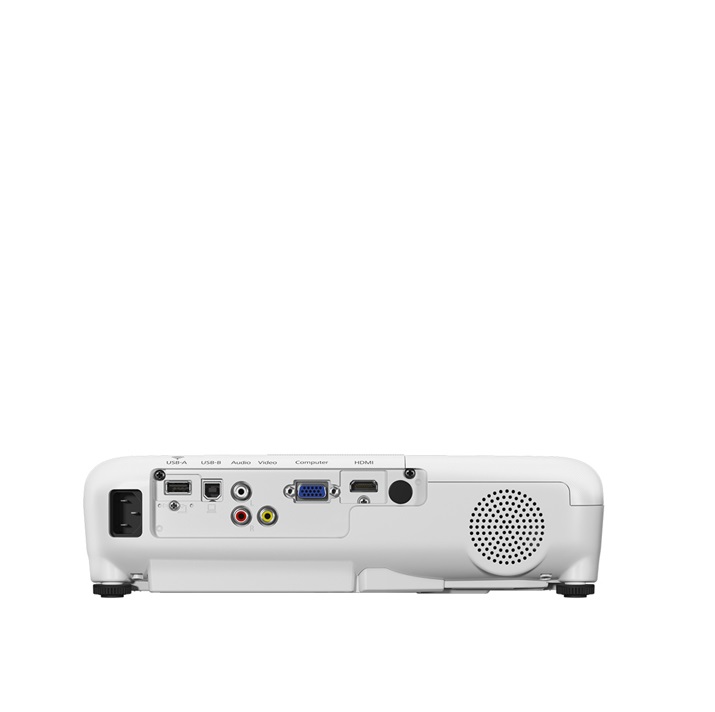 Proyector Epson PowerLite X41+- XGA (1024x768)- 3600 Lúmenes- D-Sub- HDMI- USB- USB-B- Equipo Clase B, Reacondicionado.