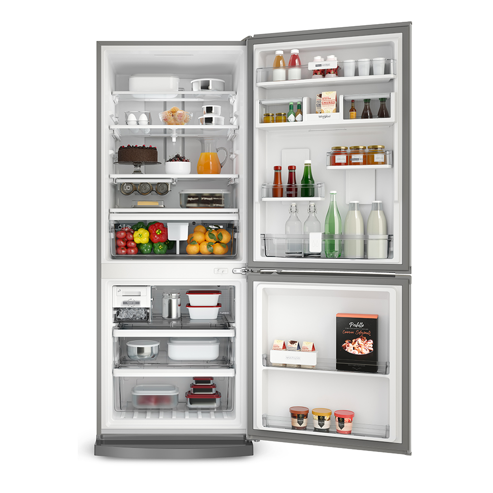 Refrigerador Whirlpool Bottom Mount Xpert Inverter Acero Inoxidable WRE57BKTWW