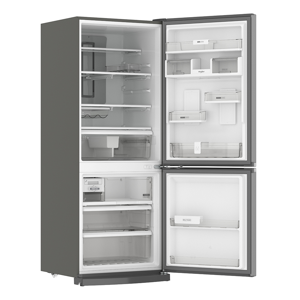 Refrigerador Whirlpool Bottom Mount Xpert Inverter Acero Inoxidable WRE57BKTWW