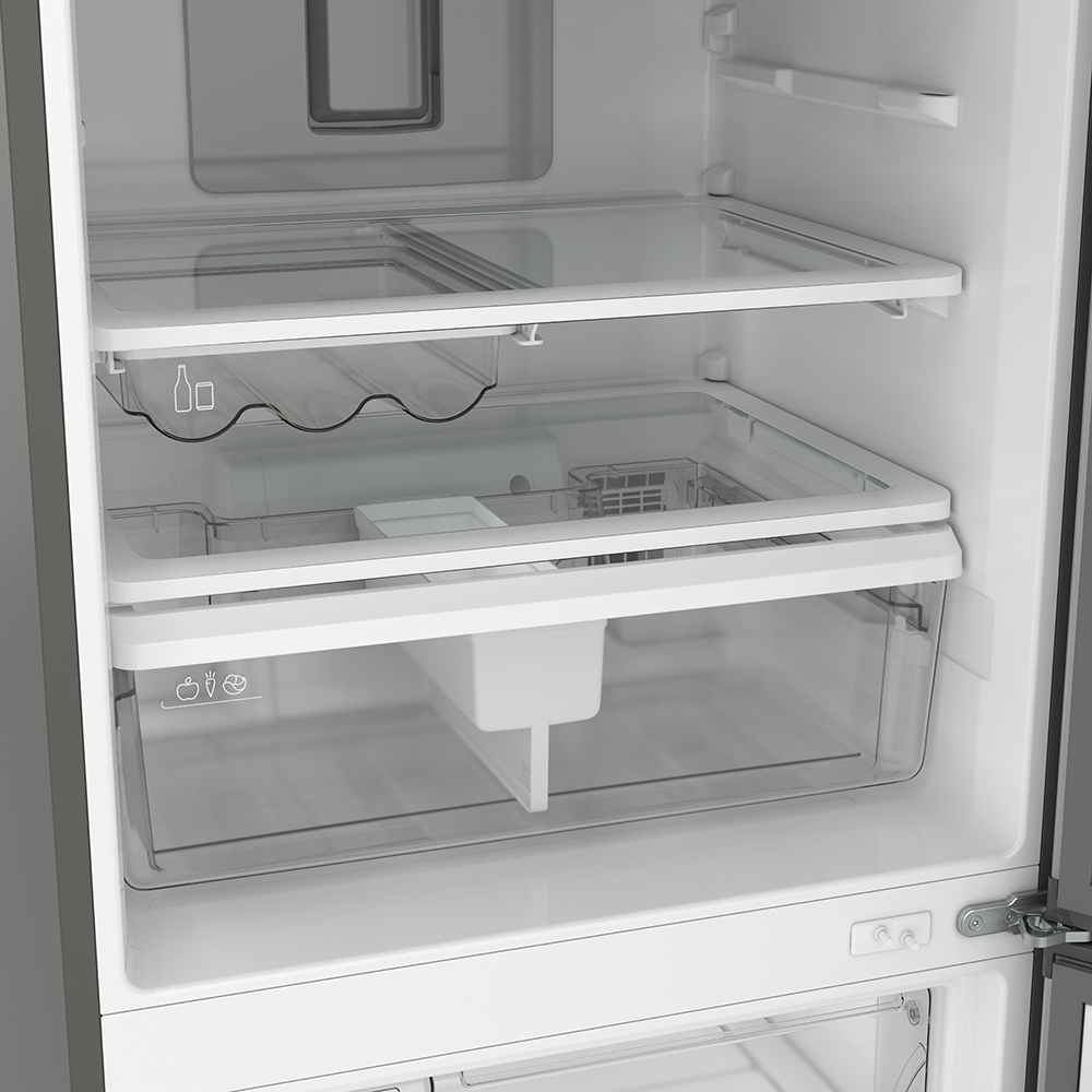 Refrigerador Whirlpool Bottom Mount Xpert Inverter Acero Inoxidable WRE57BKTWW