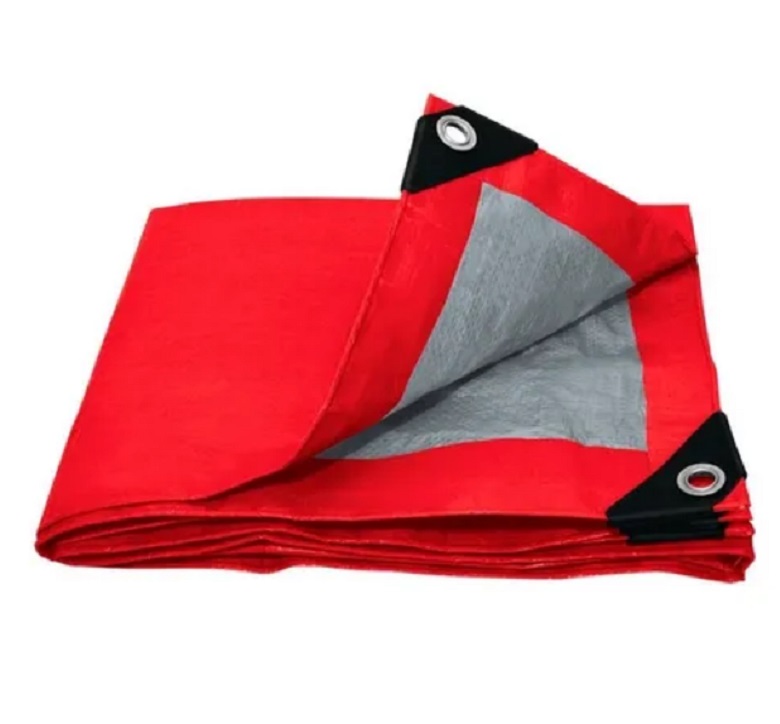 Lona Roja De Polietileno 4m X 5m Reforzada Impermeable