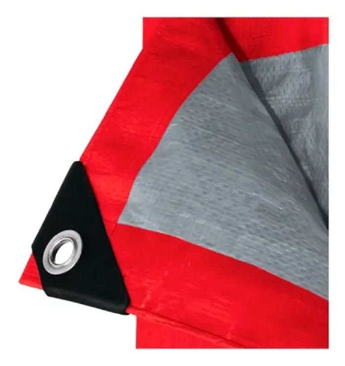 Lona Roja De Polietileno 4m X 5m Reforzada Impermeable