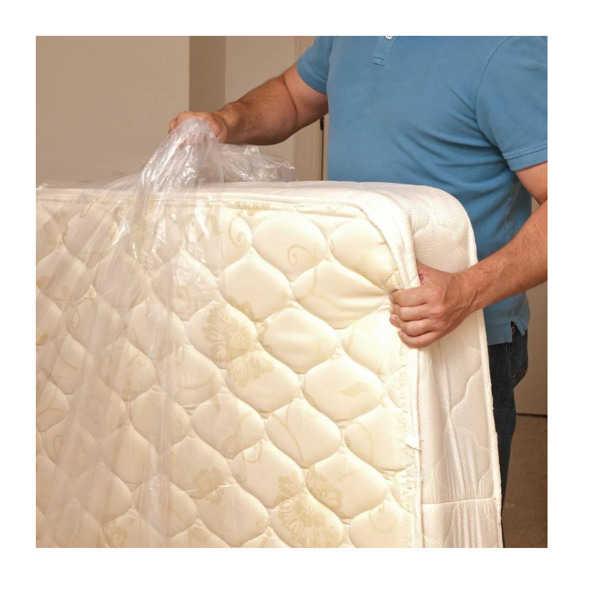 1 Bolsa De Plastico Para Almacenar o Guardar Colchon Queen Size C400 Con Colchoneta