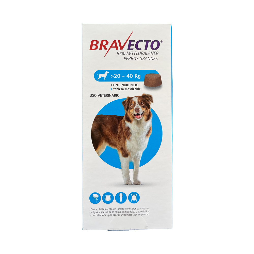 Bravecto 1000 mg 20 - 40 kg 