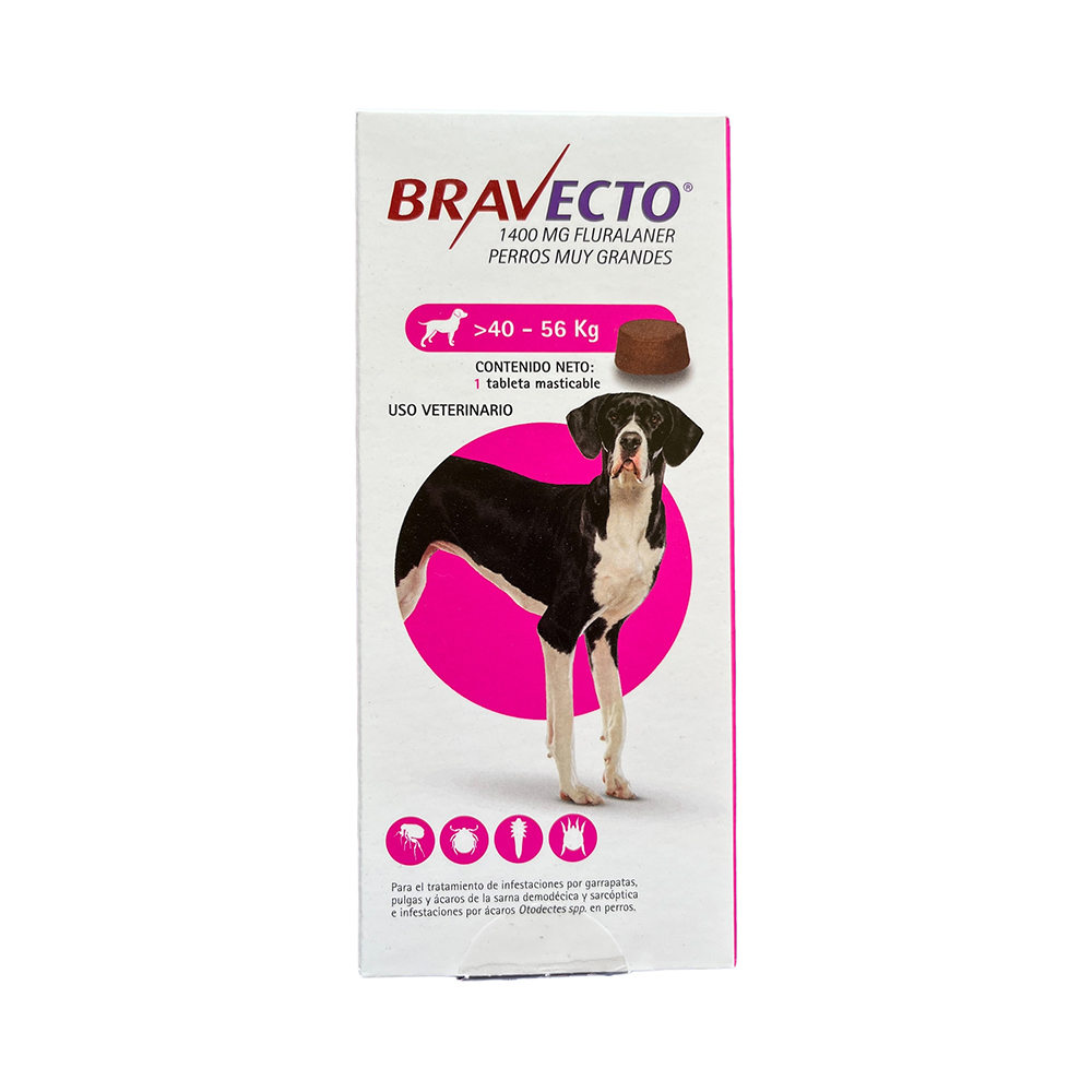 Bravecto 1400 mg 40 - 56 kg.