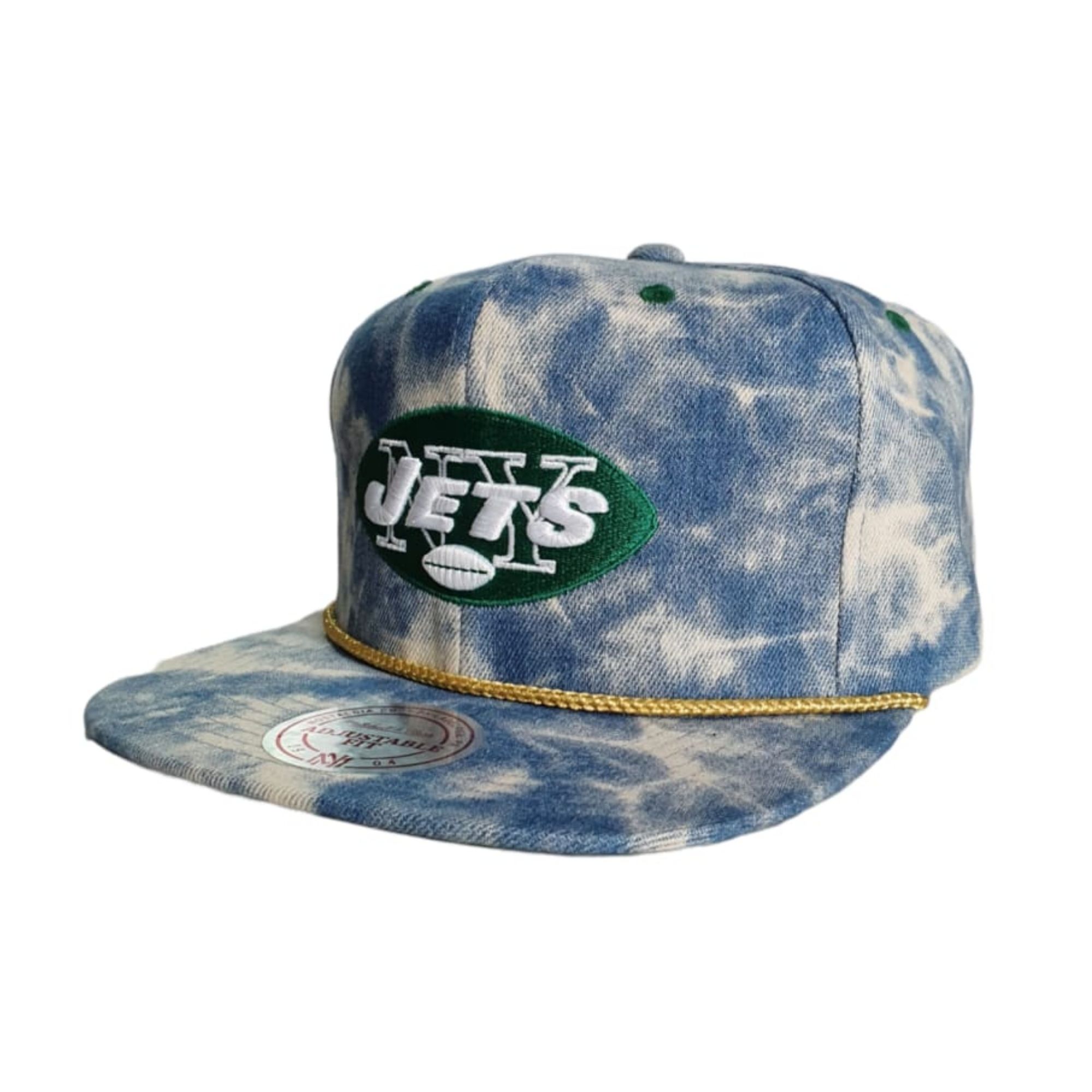Gorra M&N New York Jets Azul Blanco Ajustable Original N852Z6JETS