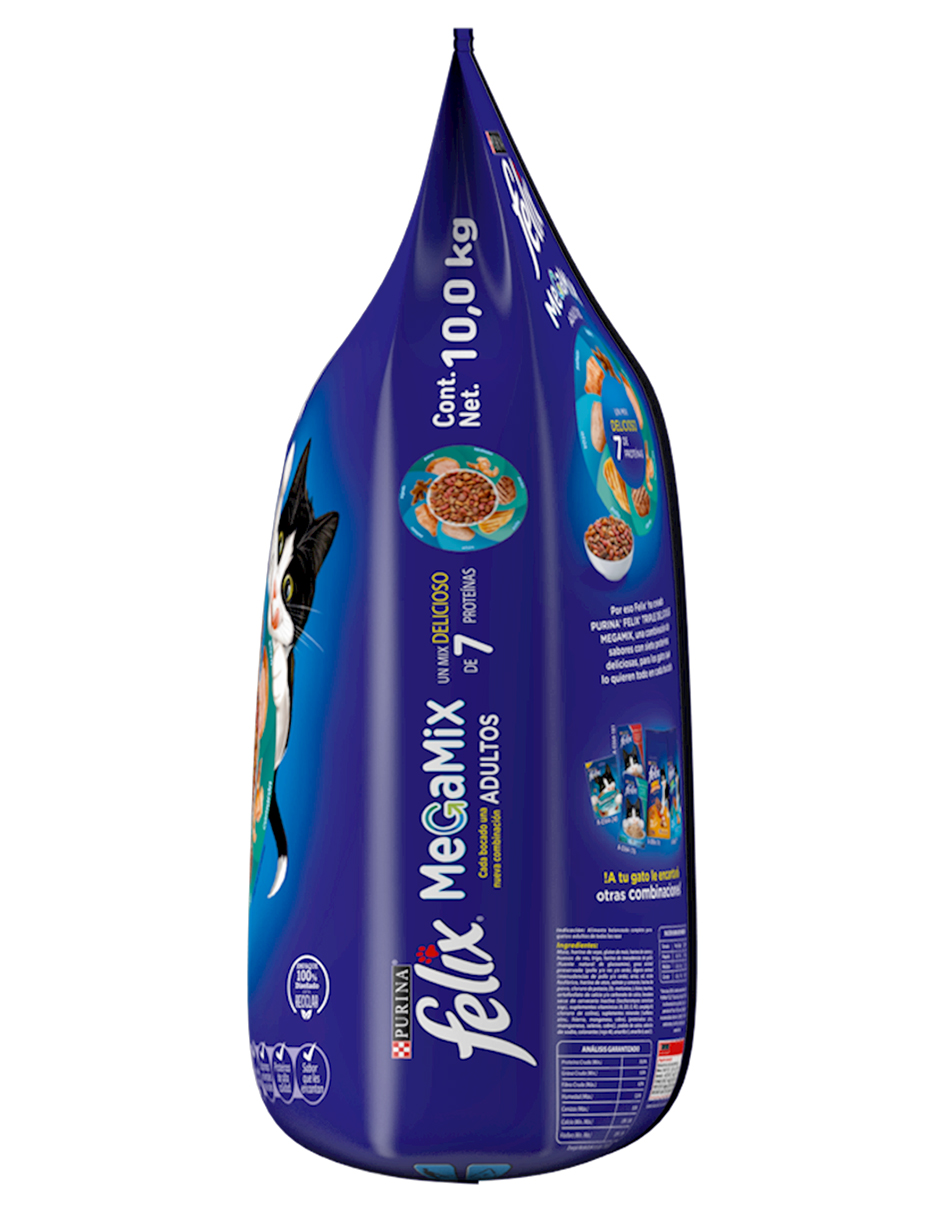 Felix Megamix para gatos adultos, bulto de 10 kg