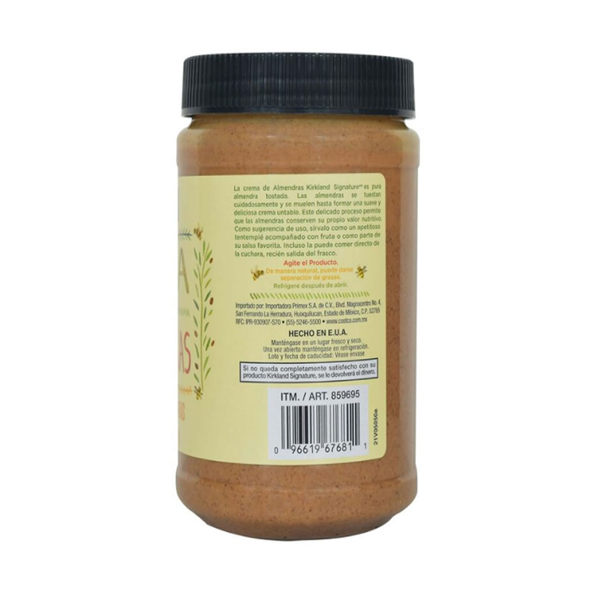 Crema de Almendras Kirkland Signature 765 g