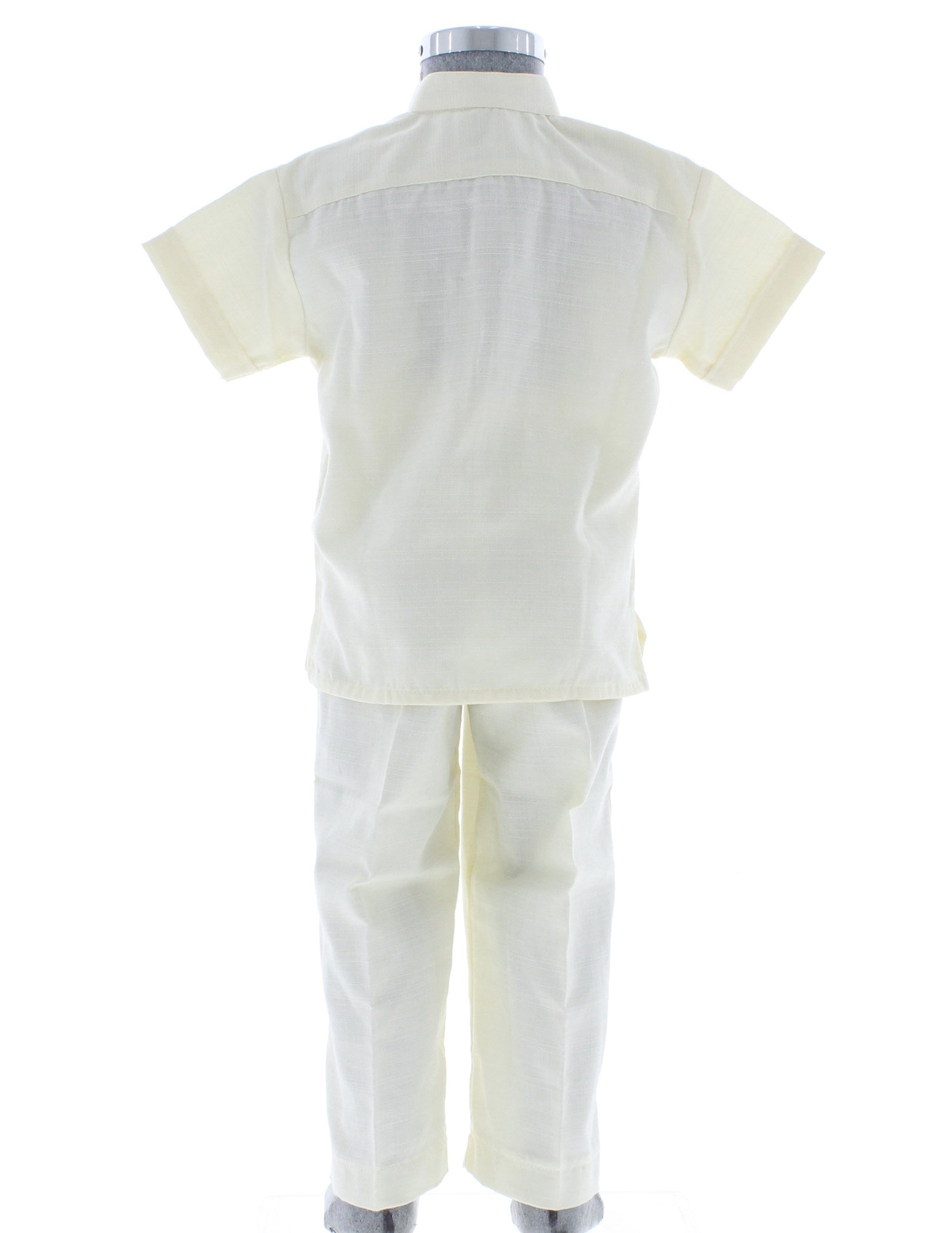 Conjunto Guayabera Bordada color Hueso