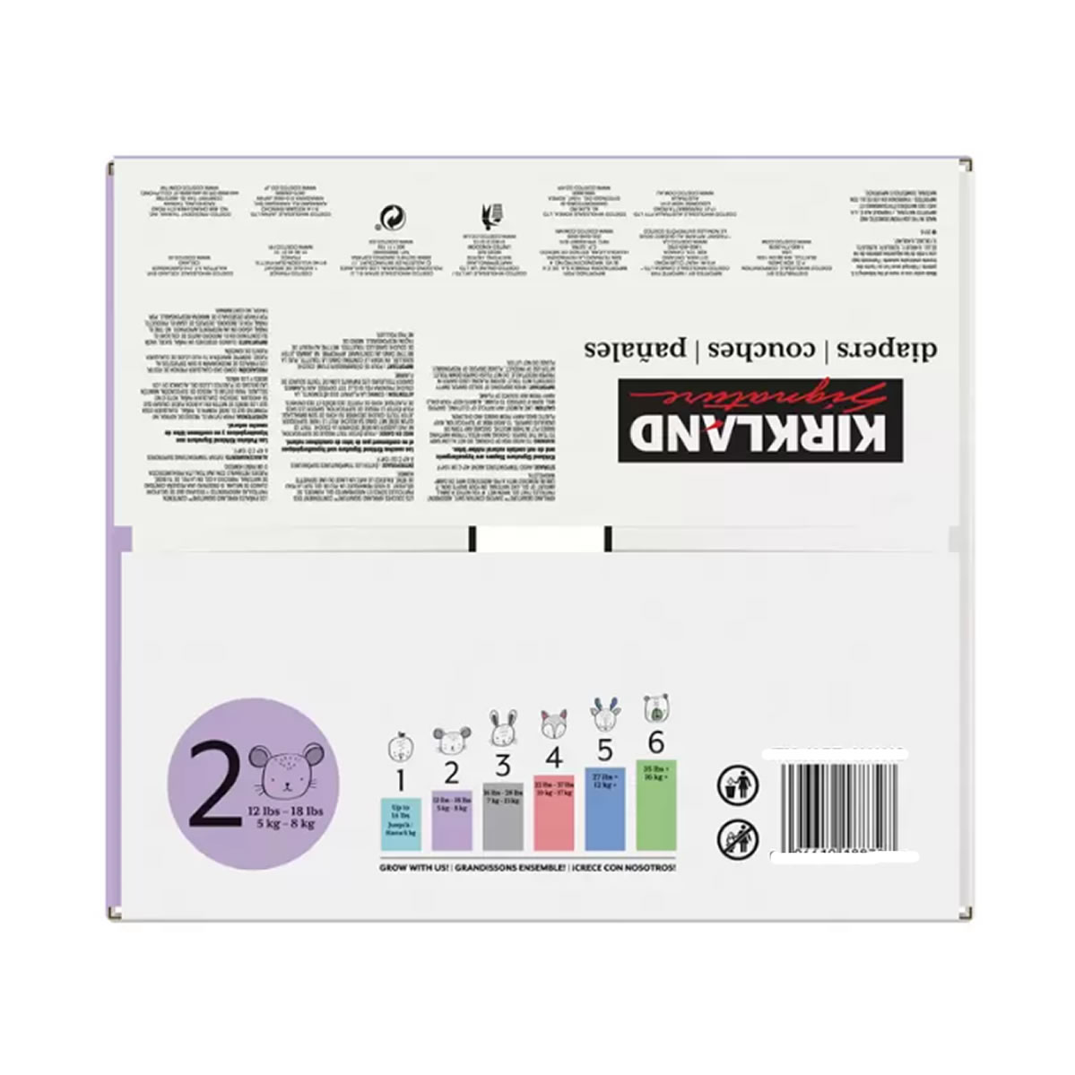 Pañales Unisex Etapa 2, Kirkland Signature, 174 piezas