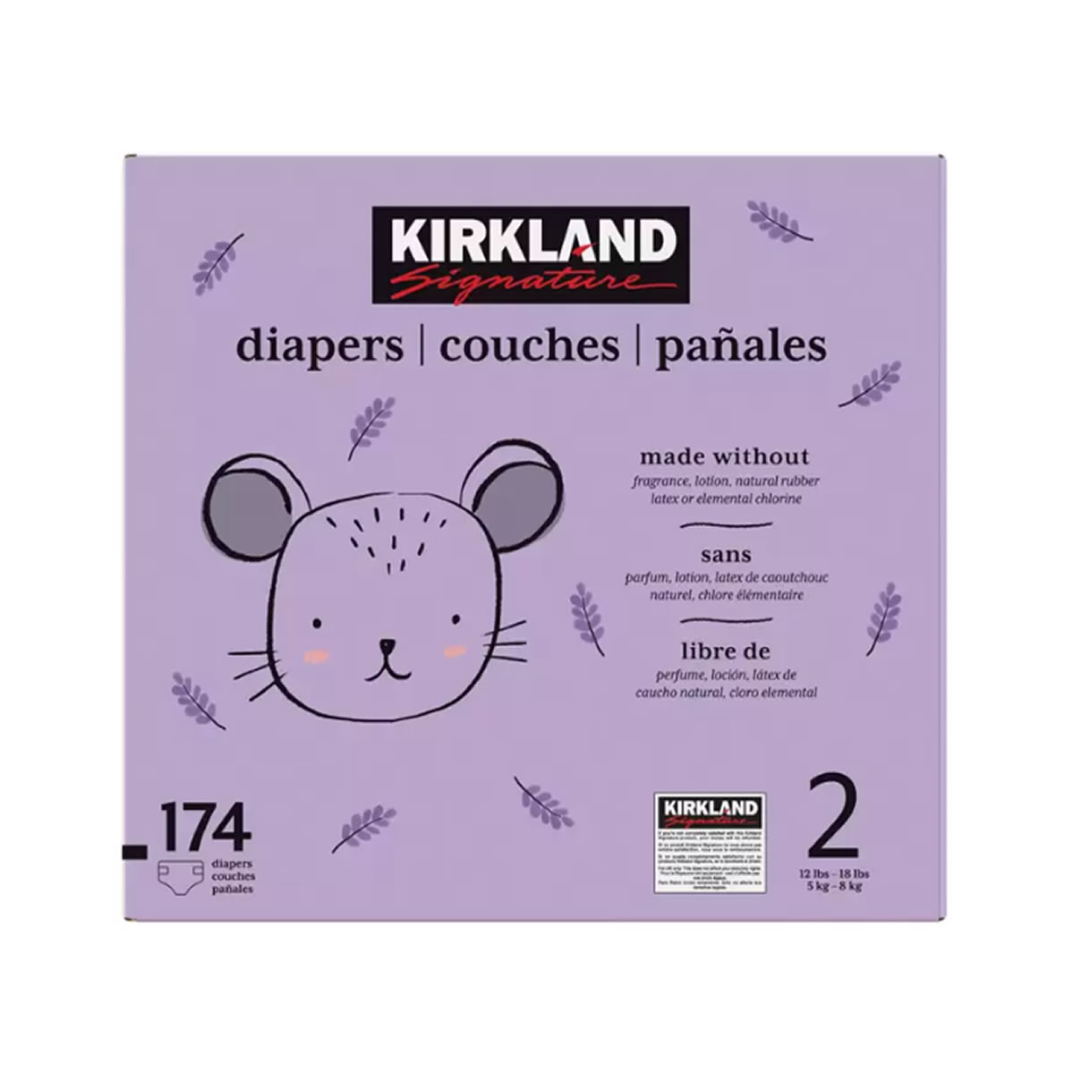 Pañales Unisex Etapa 2, Kirkland Signature, 174 piezas
