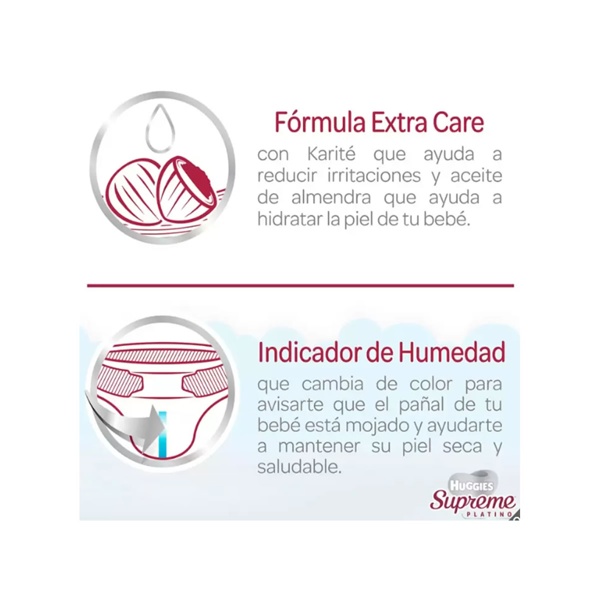 Pañales Etapa 1, Huggies Supreme Platino 120 piezas