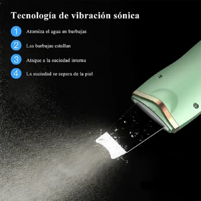 Espátula Ultrasónica Limpiador Facial Iónico Por Usb